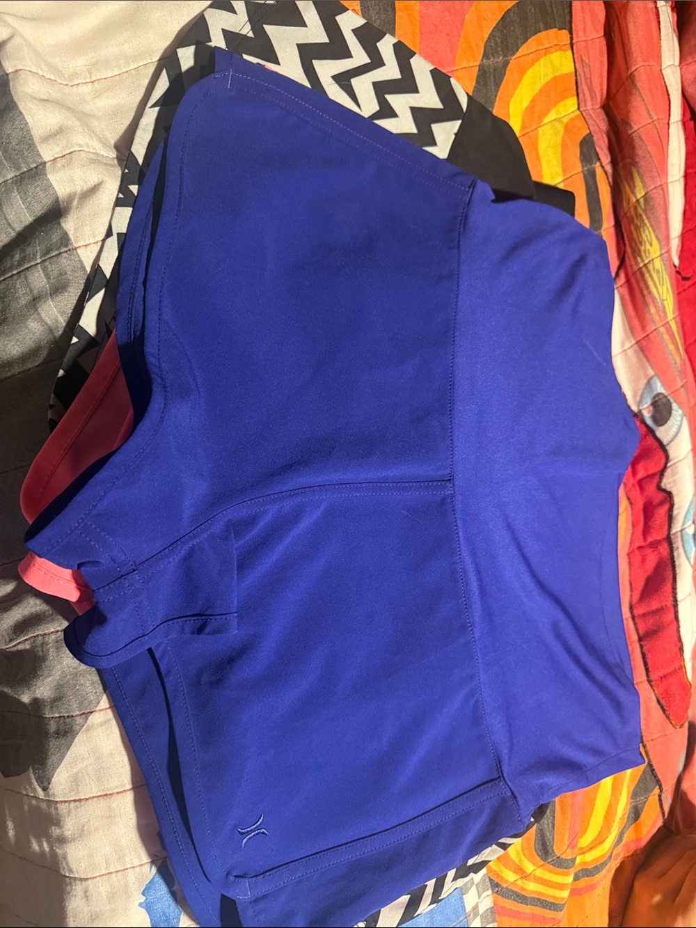 Hurley Royal Blue Athletic Shorts with Pink Trim